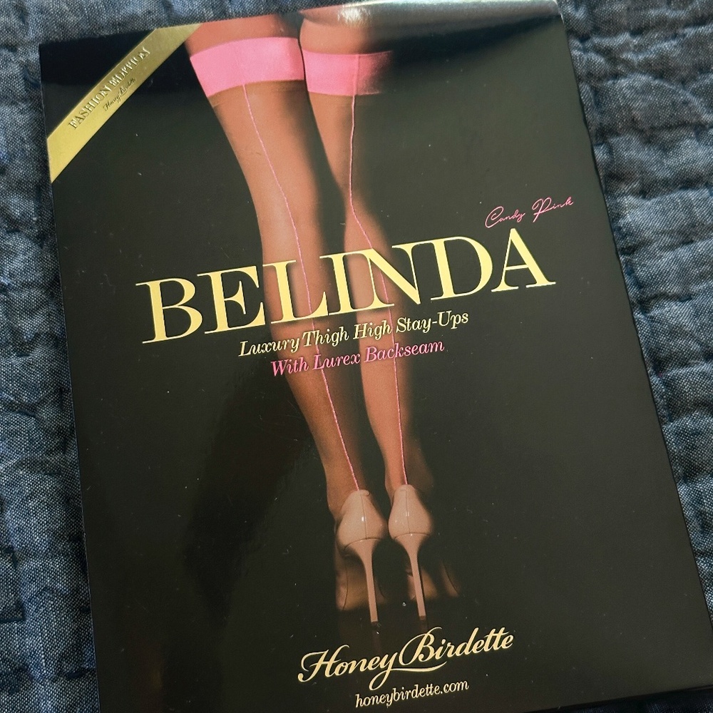 Honey Birdette BELINDA Candy Pink Stockings L